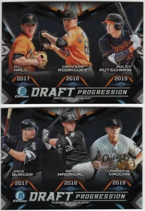 Bowman Chrome Draft Rookie Progression 2019 set completo di 14 inserti Rutschman - Foto 1 di 3