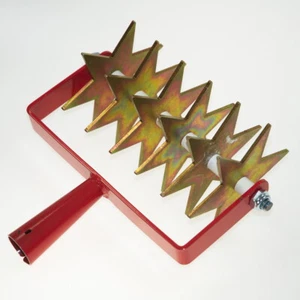 Cultivator fraiseuse à étoiles collecteur de sol pioche à roulettes 6 étoiles TMX - Photo 1/11