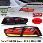 ?4Pcs Hcmotion Rgb Led Tail Lights For 2008-2017 Mitsubishi Lancer Evo X Smoked