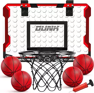 Indoor Basketball Hoop for Kids, Door Room Basketball Hoop,Mini Basketball Hoop - Picture 1 of 12