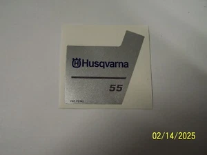 Husqvarna Chainsaw Model 55 Side Cover Decal - Picture 1 of 1
