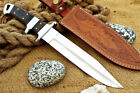 13" Custom Handmade D2 Steel Hunting Survival Tactical Bowie Knife With Sheath