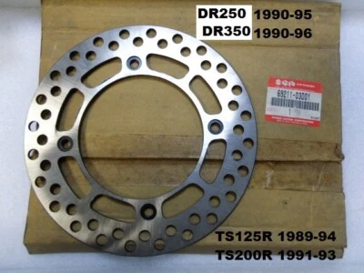 Suzuki DR250 DR350 TS125R TS200R Rear Brake Disc OEM Genuine DISK 69211-03D01 Foto 1 de 4