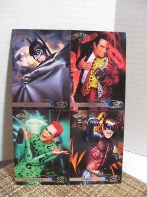 Batman Forever - 1995 Fleer Ultra -Target Uncut 4 Card Promo Sheet 5x7 - Image 1 of 4
