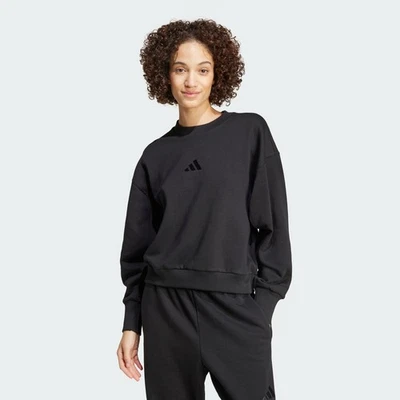 adidas women ALL SZN Fleece Loose Sweatshirt - Image 1 of 4