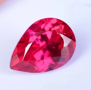 4.05 Ct Natural Mozambique Blood Red Ruby Certified Stunning Pear Cut Gemstone - Picture 1 of 6