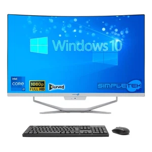 Aio All In One I7 2.9ghz 27" Fhd Curved 16gb Ssd 960gb Win 10 PC Festnetz Computer_ - Bild 1 von 7