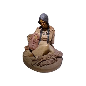 Scultura Vintage Tom Clark 1985 #83 "Nantahala & Little Bear" Artista Firmata (B3) - Foto 1 di 12