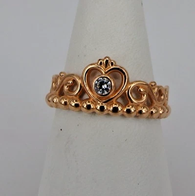 Pandora: Damenring Krone Cubic Zirkonia Sterling Silber vergoldet (130679) - Bild 1 von 4