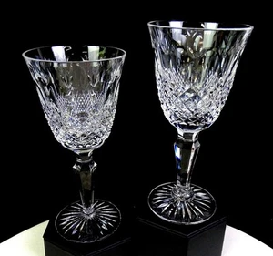 Royal Doulton Brilliant Cut Crystal Windsor 2 PC 6 3/4" Red Wine Glasses 1975 - Picture 1 of 10