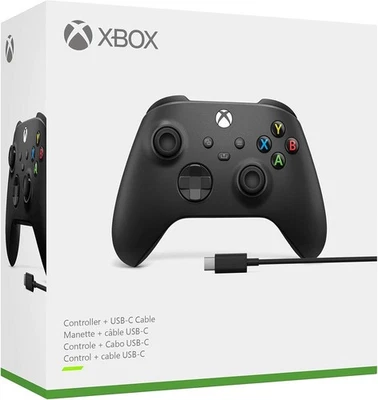 Microsoft Wireless Controller per XBOX SERIES X/S con Cavo USB-C NUOVO NERO Pad - Immagine 1 di 4