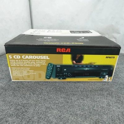 Vintage RCA RP8070 CD 5 Carousel Changer Player Optical Out Remote Factory Seal - Image 1 of 4