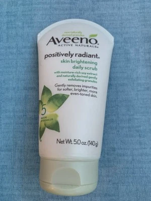 Aveeno Positively Radiant Skin Brightening Daily Facial Scrub  5 oz Not Full - Image 1 of 3
