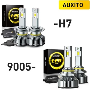 AUXITO Super Bright 4x 9005 H7 LED Headlight Bulbs High Low Beam White 6500K KIT - Picture 1 of 13