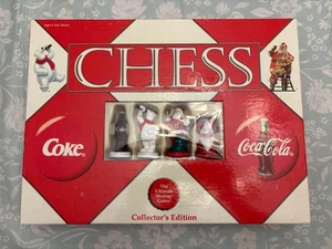 2002 New! Santa Claus Limited Edition Chess Set Coca-Cola vs. Coke Brand Pieces - Picture 1 of 11