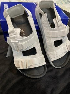 Birkenstock Shinjuku Texile Mens Leather Sandals w/Slingback Ankle Strap New! - Picture 1 of 5