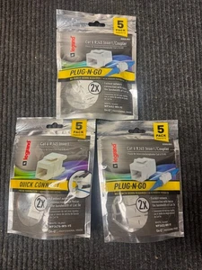 3 Packs Legrand Cat 6 RJ45 Insert Quick Connect WP34752 WH V5 New - Picture 1 of 4