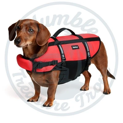 ZippyPaws Dog Life Jacket Small Red Float Vest Reflective Swim Pet Safety - Image 1 of 4