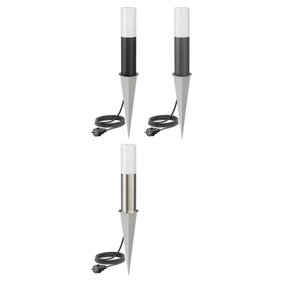 Pollerleuchte GROPO mit Erdspieß und 2m Kabel, für außen, schwarz, 41cm, - Bild 1 von 4