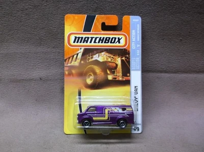 Chevrolet Custom Chevy Van Camper Matchbox 2008 #49 púrpura años 70 Foto 1 de 3