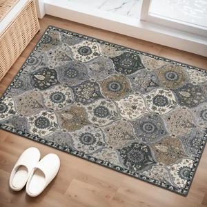 Lahome Moroccan Trellis Area Rug 2x3 Entryway Rug Non-Slip Washable Indoor Do... - Picture 1 of 7