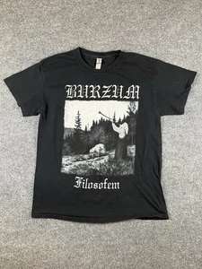 1Burzum Shirt Mens L Black Metal Band Bathory Mayhem Darkthrone Emperor Marduk - Picture 1 of 8