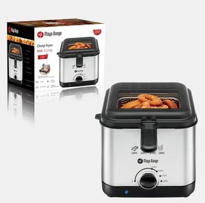 Maya Range Compact Deep Fryer, 2L Capacity, Stainless Steel, Temperature - Picture 1 of 9