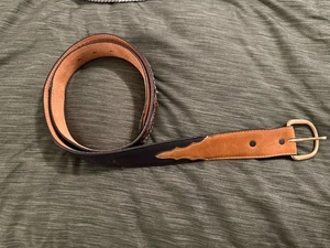 Silver Creek klassischer Westerngürtel Leder Gr. 38 schwarz/braun - Bild 1 von 9