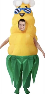 NWT KIDS HALLOWEEN Popcorn Corn Inflatable COSTUME Suit Ages 7-10 SPOOKTACULAR - Picture 1 of 7
