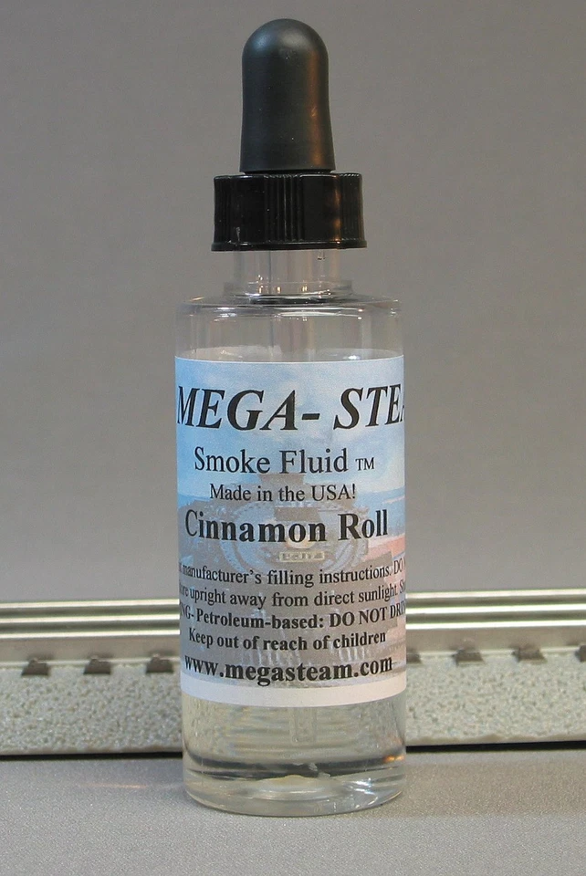 MEGA-STEAM CINNAMON ROLL LIQUID SMOKE FLUID jts lionel engine scented JTM109 NEW - Image 1 of 1