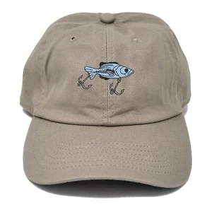 Fish lure embroidered cotton baseball cap hat - many colors, fishing cap hat - Picture 1 of 14