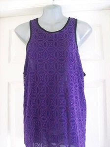 NEU OHNE ETIKETT NEXT SCHÖNES LILA SPITZENTOP RACERBACK GRÖSSE 10 UVP £28 - Bild 1 von 2