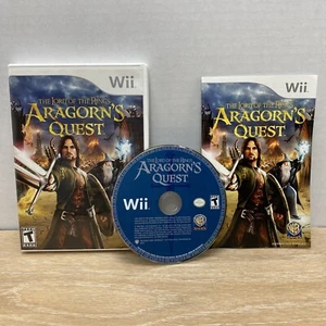 The Lord of the Rings Aragorn's Quest Nintendo Wii Complete in Box CIB Tested - Picture 1 of 5