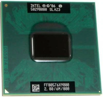 Intel Core 2 X9000 6MB 2 threads 2 cores Cache 2.80GHz 800 MHz CPU processor - Image 1 of 4