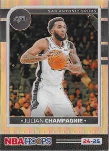 Julian Champagnie #218 San Antonio Spurs 2024-25 Panini NBA Hoops Silver Holo - Picture 1 of 2