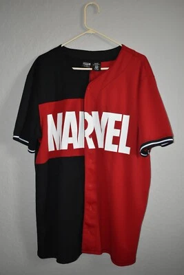 Disney Parks Marvel Jersey in Red & Black Size XXL in Great Condition - Image 1 of 4