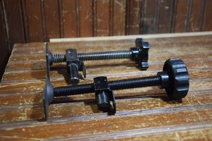 WOODWORKING HOLD DOWN BRACE HAND CLAMP PAIR FOR 5/8" AND 3/4" DOG HOLES TOOL KIT - Picture 1 of 15
