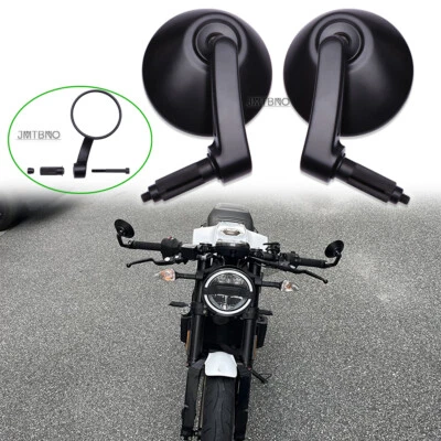7/8'' 1'' Round Motorcycle Handle Bar End Side Mirror For Husqvarna Vitpilen 401 - Image 1 of 4