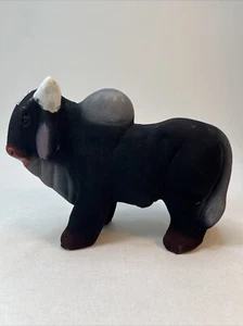 Hucha de cerámica Black Steer Brahman Bull - color negro rojo gris y blanco - Imagen 1 de 16
