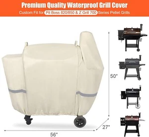 600D Grill Cover for Pit Boss Pro Series 850, 820 Deluxe, 820D, 820FB, 820D3 - Picture 1 of 7