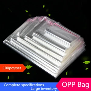 Clear Cellophane Cello Bags Plastic OPP Card Display Self Adhesive Peel Seal  - Picture 1 of 6