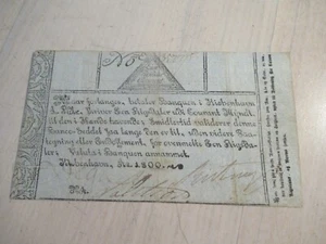 1 Rigsdaler Courant 1800 Denmark Banknote - Picture 1 of 3