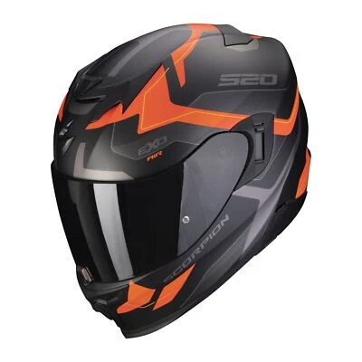 Scorpion Motorradhelm EXO-520 EVO AIR ELAN schwarz/orange Sonnenblende ECE 22.06 - Bild 1 von 3