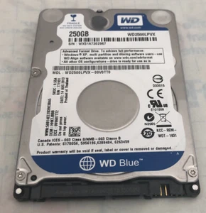 WD2500LPVX Western Digital BLUE 250GB 5.4K 6Gbps 2.5" SATA Laptop Hard Drive !! - Picture 1 of 3