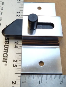 Aluminum Toilet Latch Bathroom Stall Lock 2 x 4.5" - Picture 1 of 5