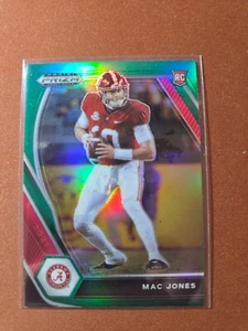 Selecciones del draft Panini Prizm 2021 - Mac Jones #104 Green Prizm (RC) - Imagen 1 de 2