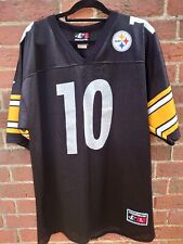 NFL Pittsburgh Steelers Black Regular Jersey Mens Large 24" P2P XL Logo Athletic