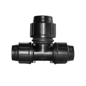 Plasson Poly Metric Compression Equal Tee - Picture 1 of 11