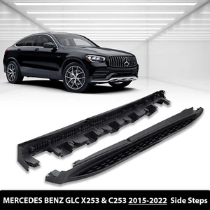 NEW SIDE STEPS RUNNING BOARD PAIR FOR MERCEDES BENZ GLC X253 COUPE C253 2015-22  - Picture 1 of 11
