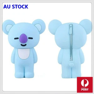 Q UNCLE 3D Cartoon koala Pencil Case with Zipper for Kids Stationery Silicone - Picture 1 of 7